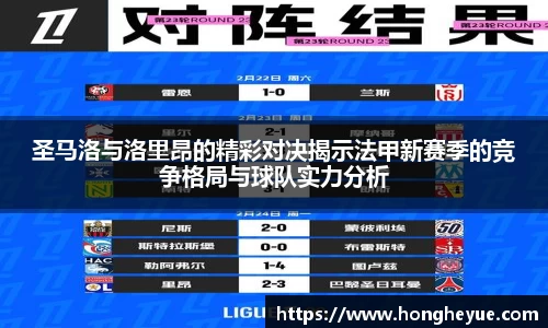 圣马洛与洛里昂的精彩对决揭示法甲新赛季的竞争格局与球队实力分析